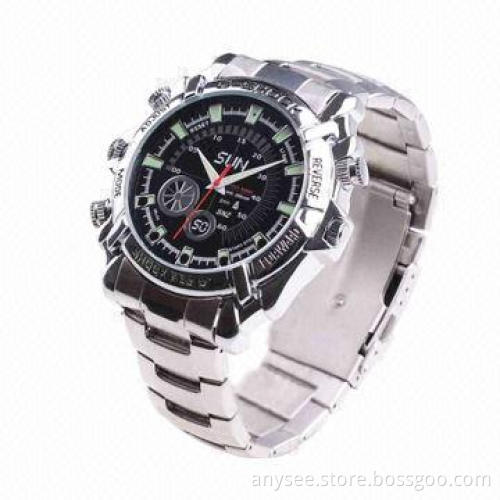 Stainless Steel Spy Watch
